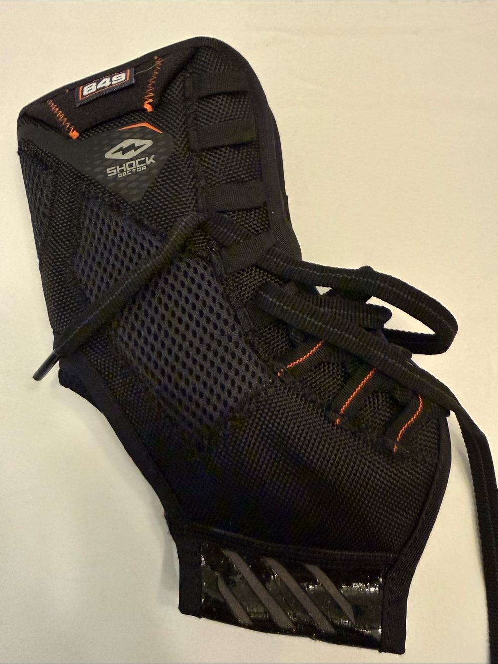 Shock Doctor Men’s Black Ankle Support with Lace-Up Closure